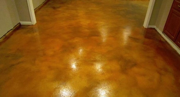 Stained Concrete Driveway Austin